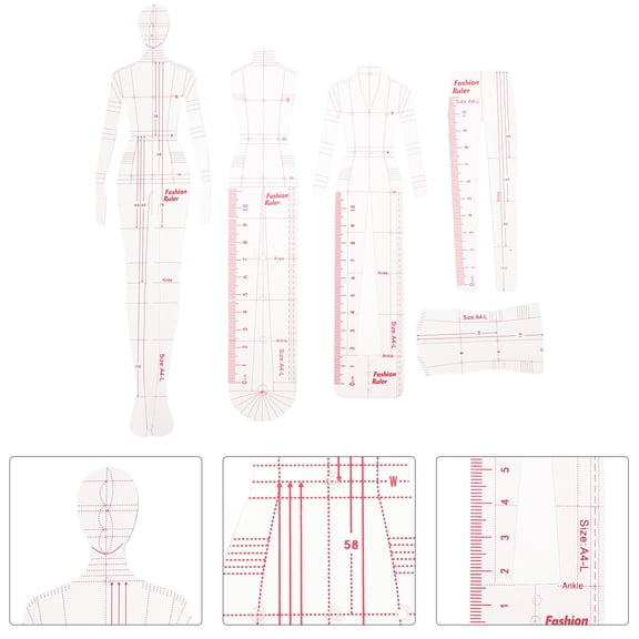 Mobutofu Pattern Makers Ruler Drawing Template Multi 1 Set