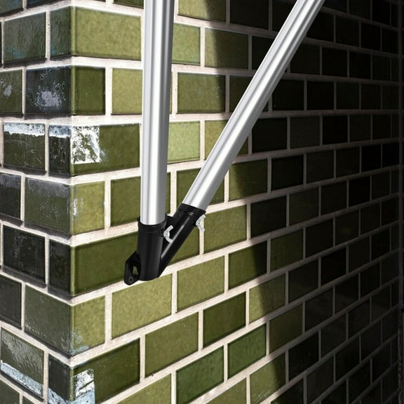 GOOHOCHY 1 Set Flag Pole Mount For Outside House Flagpole Hardware V Shape Flag Pole Holder Metal Fixing Rack Flag Pole Wall Mount