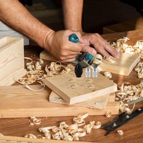 GOOHOCHY 1 Set Grinding Chuck Collets Rotary Tool Copper Collets Mini Drill Chuck Grinding Collets Electric Grinding Drill Bit Adapter