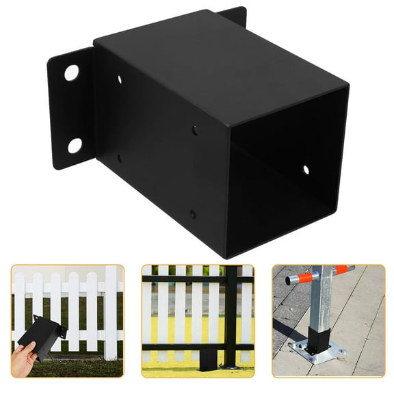GOOHOCHY 1 Set Heavy Duty Post Holder Porch Support Post Brackets Outdoor Fence Post Anchors Bases Plate For Deck And Pergola