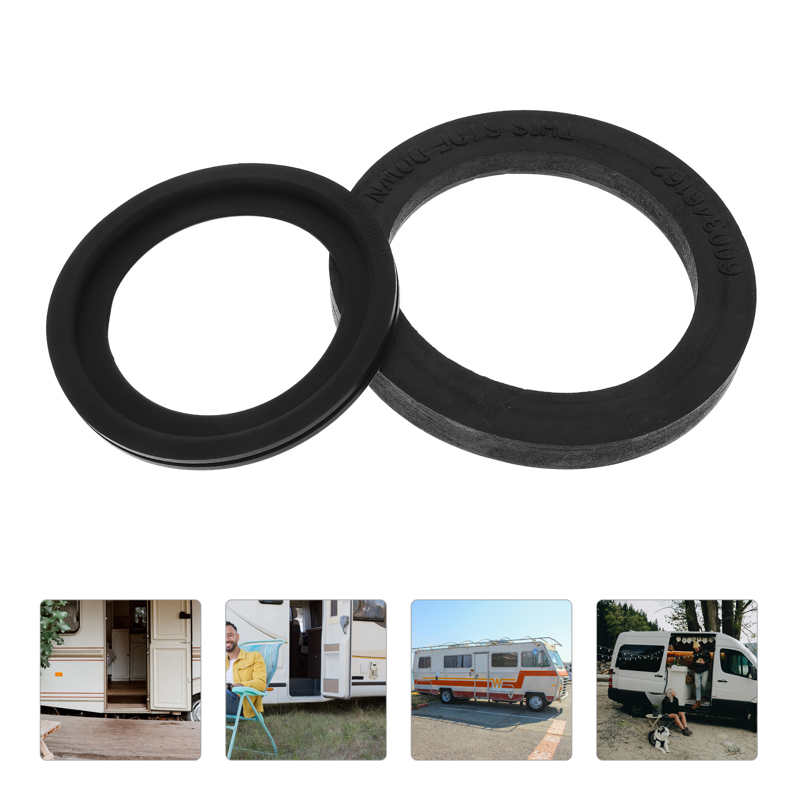 GOOHOCHY 1 Set Of RV Toilet Gasket RV Toilet Flange Seal RV Toilet Seal Kit RV Toilet ...