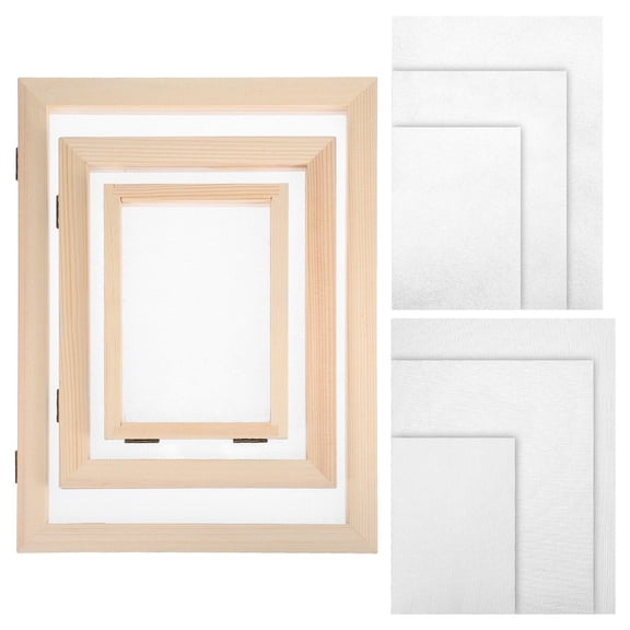 GOOHOCHY Paper Making Kit with Mesh Screen and Absorbent Paper - Paper Craft Supplies for Handmade Paper Art