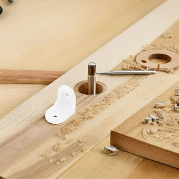 GOOHOCHY 1 Set Plastic Angle Shelf Supports Universal Furniture Corner Brackets for Wood Cabinet Drawer Bookshelf and Shoe Cabinet Repair Home and Office Application