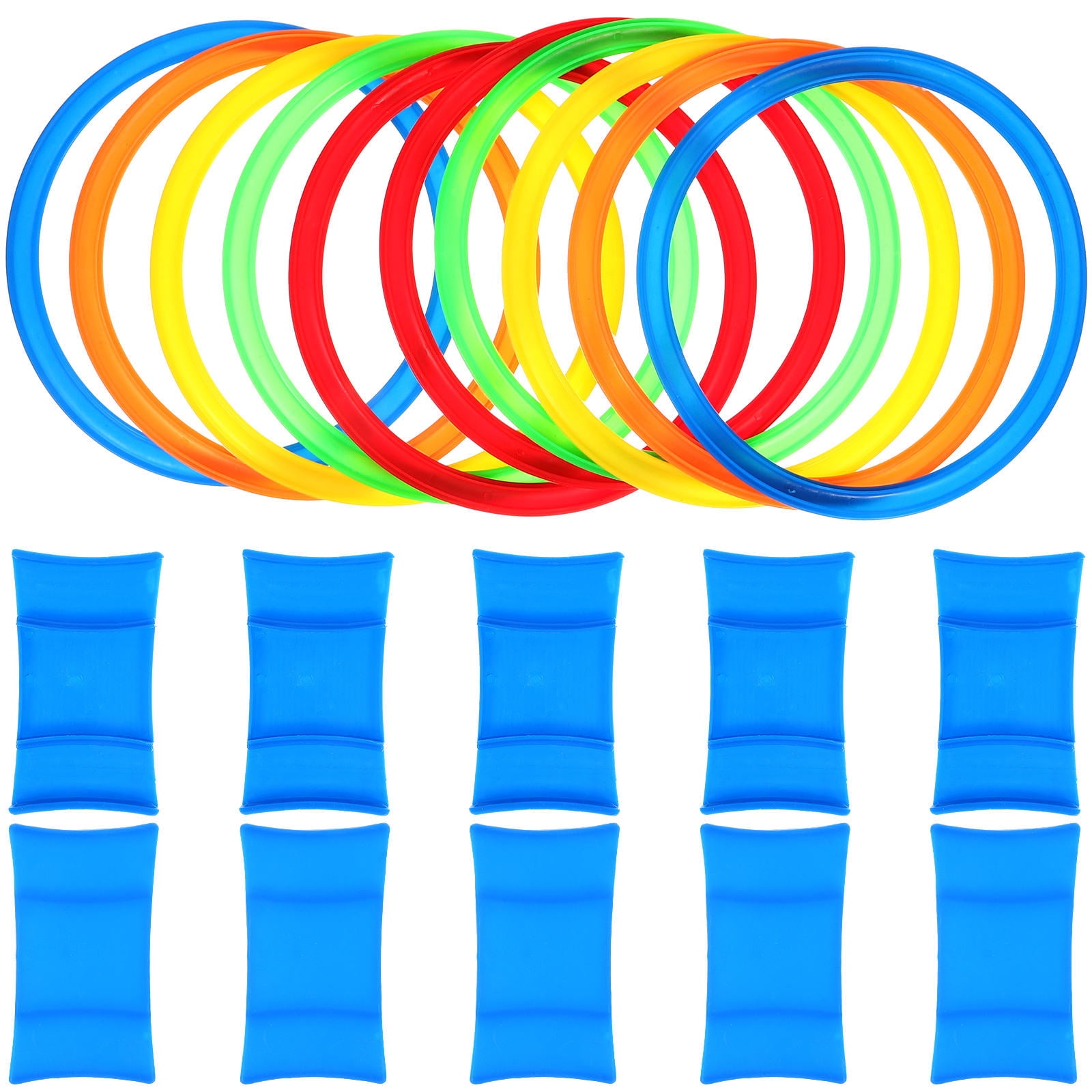 GOOHOCHY 1 Set Plastic Toss Ring Game Plastic Rings for Kids Agility ...