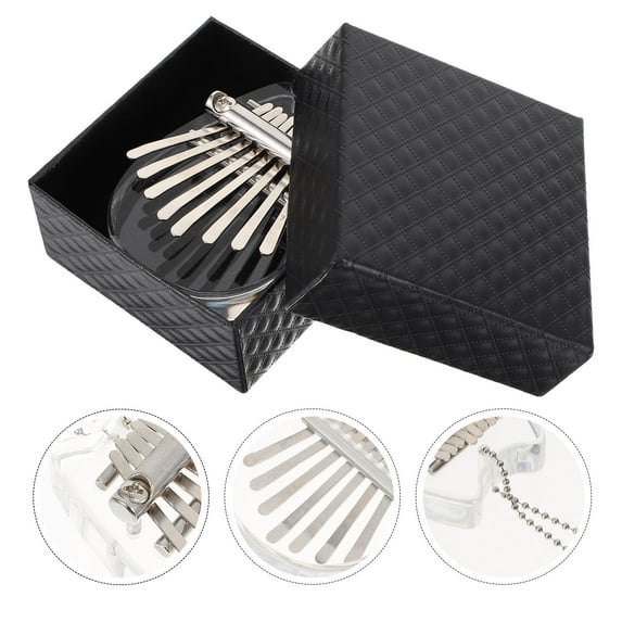 GOOHOCHY 1 Set Practical Acrylic Finger Organ Delicate Kalimba Gift for Kids (Transparent)