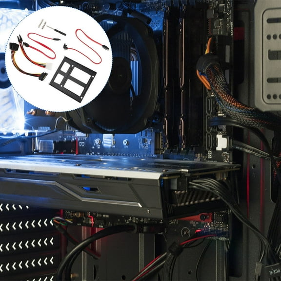 GOOHOCHY 1 Set Rectangular Drive Bay Converter for PC Enthusiasts and DIY Users with Easy Installation