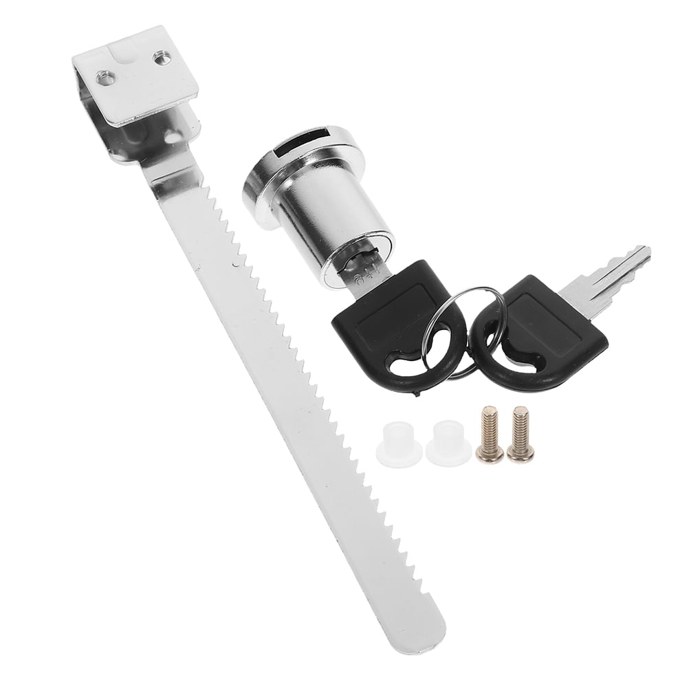 GOOHOCHY 1 Set Sliding Glass Door Lock with 2 Keys 2 Screws and ...