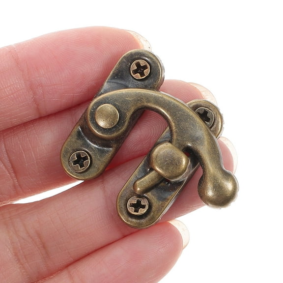 GOOHOCHY 1 Set Small Hinge Swing Arm Latch Antique Hasp Hinge Hardware Replacement
