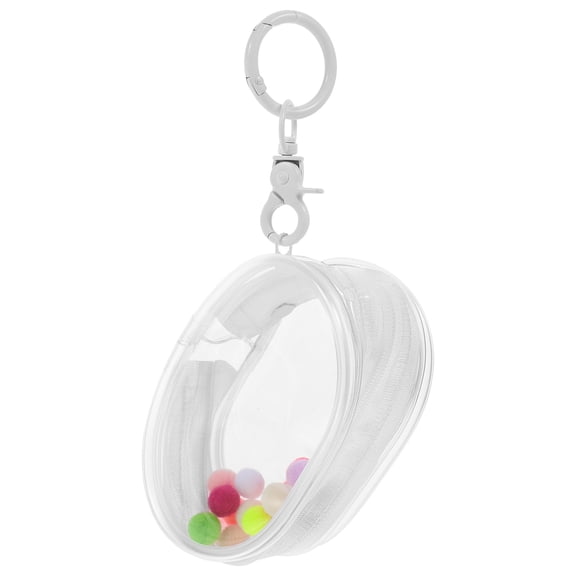 GOOHOCHY 1 Set Transparent Accessory Bag White PVC for Collectors and Women Versatile Use