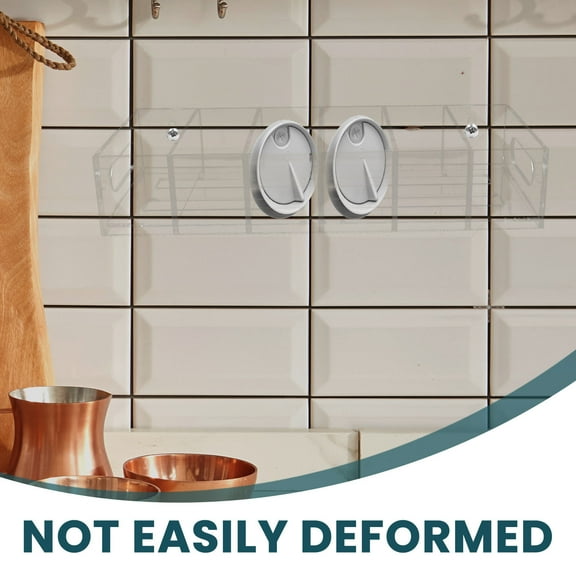 GOOHOCHY 1 Set of Wall Mounted Acrylic Lid Storage Organizer Water Bottle Lid Holder Wall Tumbler Lid Organizer Stable Mug Lid Holder Cup Lid Holder