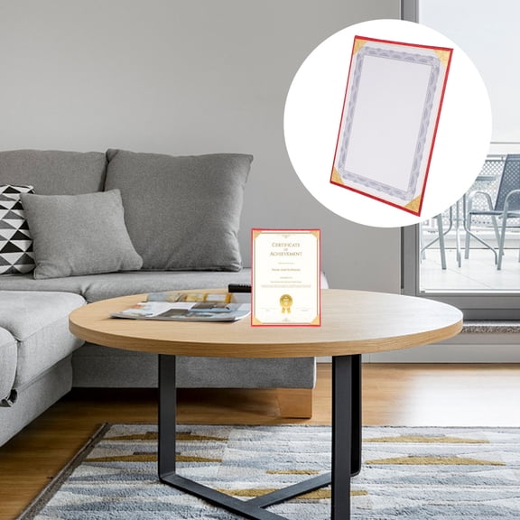 GOOHOCHY 1 Sheet Award Paper Certificates For Certificate Frame Red Color 12.18X8.25In