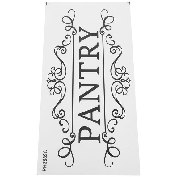 GOOHOCHY 1 Sheet Waterproof Pantry Door Sticker Pvc Material Pantry Sign For Home Commercial Use Sign For Storage Room Kitchen Decor
