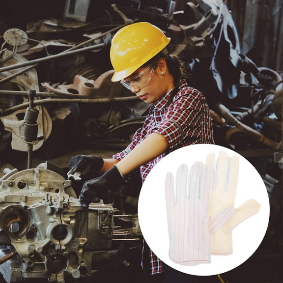 FUTUREORYY Protective Work Gloves Breathable Nonskid 10 Pairs