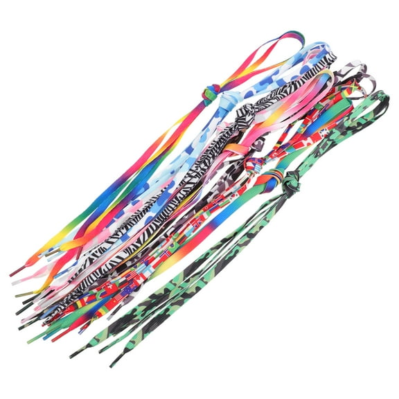 GOOHOCHY 10 Pairs Decorative Shoe Laces Multi-purpose Shoelaces for Sneakers Child