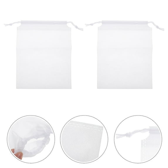 GOOHOCHY 10 Pcs Bait Bag Mesh Fish Net Crabbing Storage Bags Fishnets White