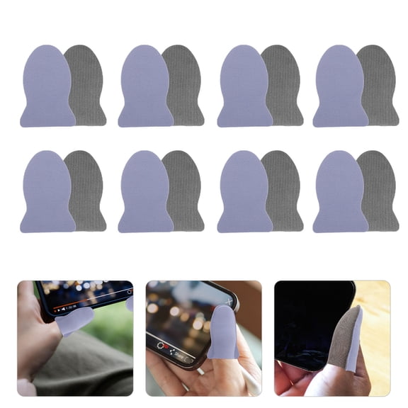 GOOHOCHY  10 Pcs Breathable Thumb Protector Finger Sleeves for Mobile Gaming