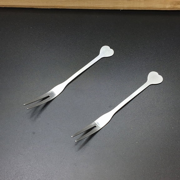 GOOHOCHY 10 Pcs Charcuterie Love Fruit Fork Heart Shape Fruit Picks M