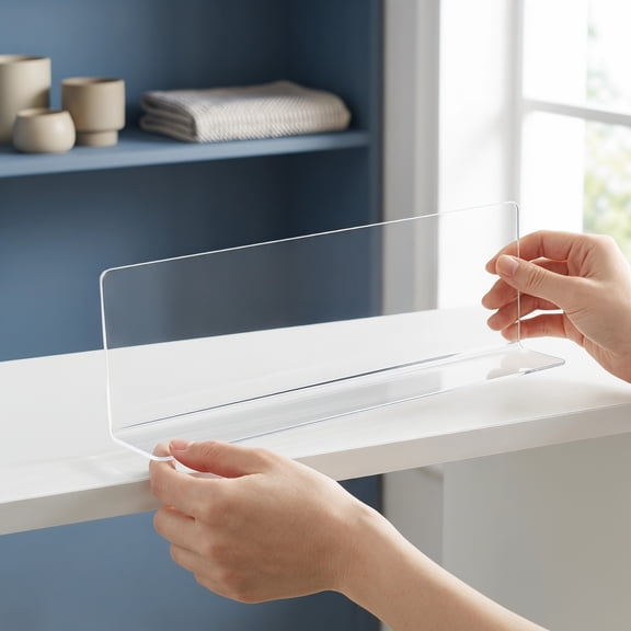 GOOHOCHY  10 Pcs Clear Cabinet Inserts Pvc Shelf Dividers Transparent