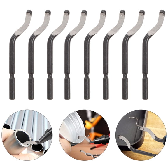 HONMEET Rectangular Deburring Blades Black 10Pcs