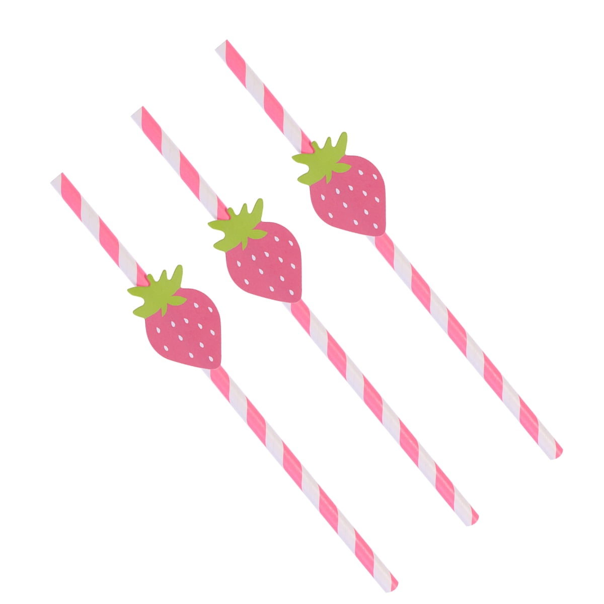 GOOHOCHY  10 Pcs Decorative Straws Straight Luau Party Decorations
