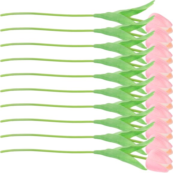 GOOHOCHY 10 Pcs Faux Bridal Artificial Flower Bouquet Bride 33.00X11.00X4.50CM