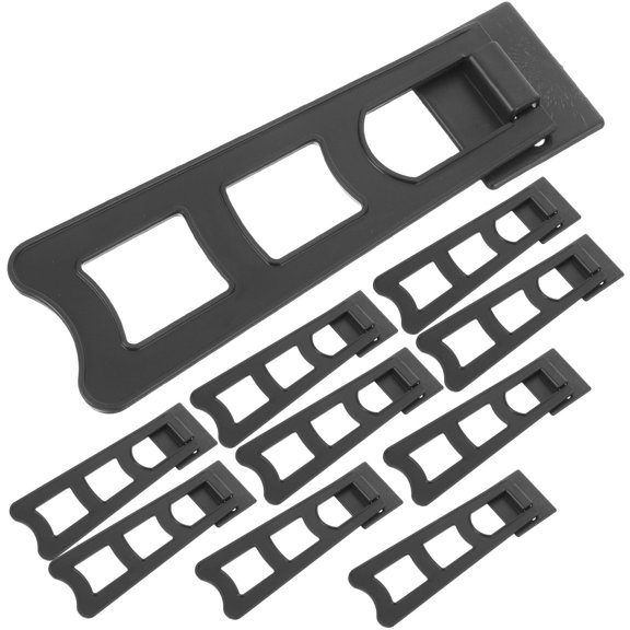 GOOHOCHY 10 Pcs Multiple Photo Frame Stand Picture Frame Brackets 13.50X5.00X3.50CM Black