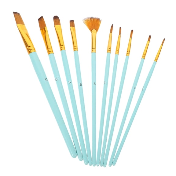 GOOHOCHY 10 Pcs Paint Acrylic Hair Watercolor Paintbrush Student Use Child
