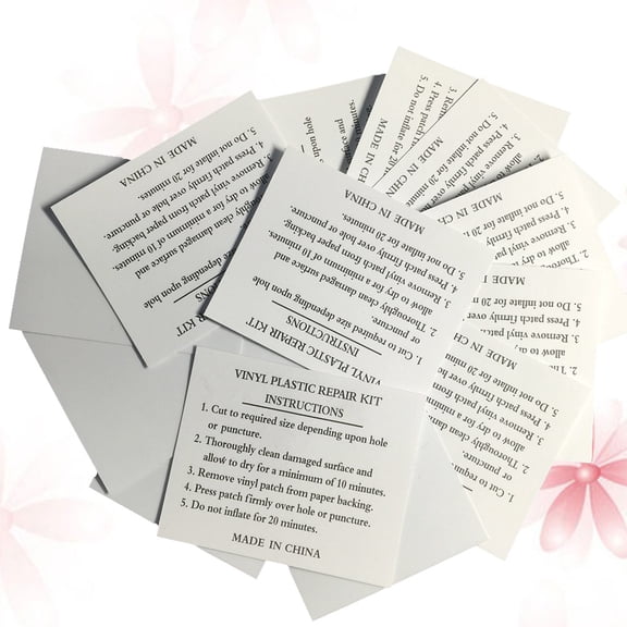 GOOHOCHY  10 Pcs Patch Pvc Boat Tuning Kayak Supplies Waterproof Repair Patches