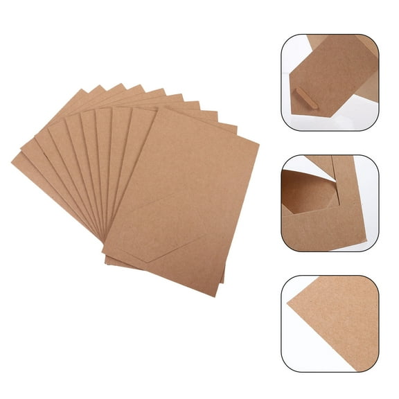 GOOHOCHY Desk Photo Frames for Office Kraft Paper 10pcs Rectangular