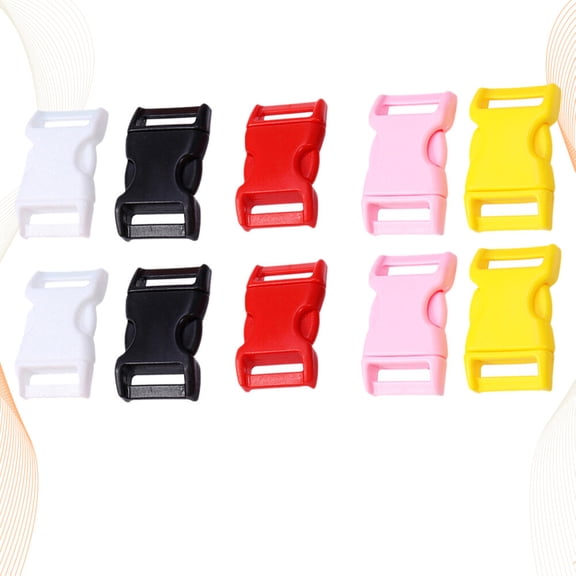 GOOHOCHY 10 Pcs Plastic Buckle Side Quick Release Webbing Belt Backpack