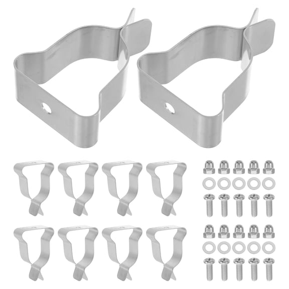 WEUVEB 10Pcs Stainless Steel Spring Clips for Window Well Cover Installation and Repair