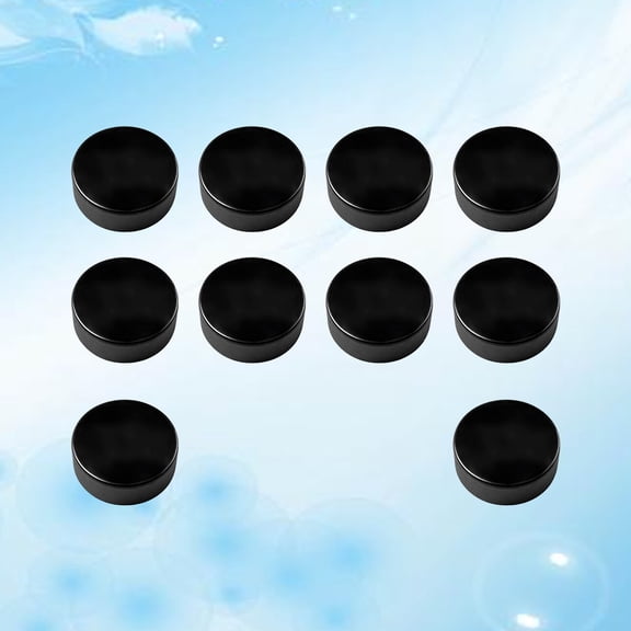 Mobutofu 10-Pack Standard Hockey Pucks with Dense Texture for Strong Powerful Passes and Training
