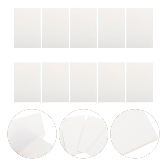 GOOHOCHY 10 Pcs Sticky Memo Pad Clear Message Reminders Note for Convenience