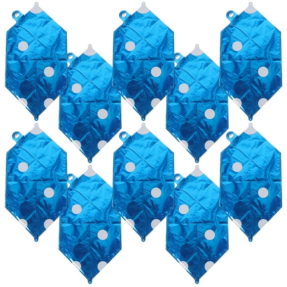 GOOHOCHY 10 Pcs Theme Dice Balloon Party Balloons Office Man 18X18X18CM Blue