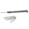 thumbnail image 1 of GOOHOCHY 10 Pieces Small Hand Drill Bits Set with Keyless for Models in Silver and Black, 1 of 8
