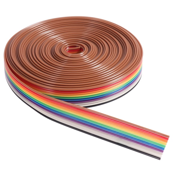 GOOHOCHY 10 Pin Flat Ribbon Cable for Digital Use 5M Plastic and Copper Flexible