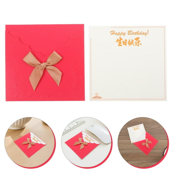 GOOHOCHY 10 Sets Employee Appreciation Cards Work Anniversary for Employees Vacation Red