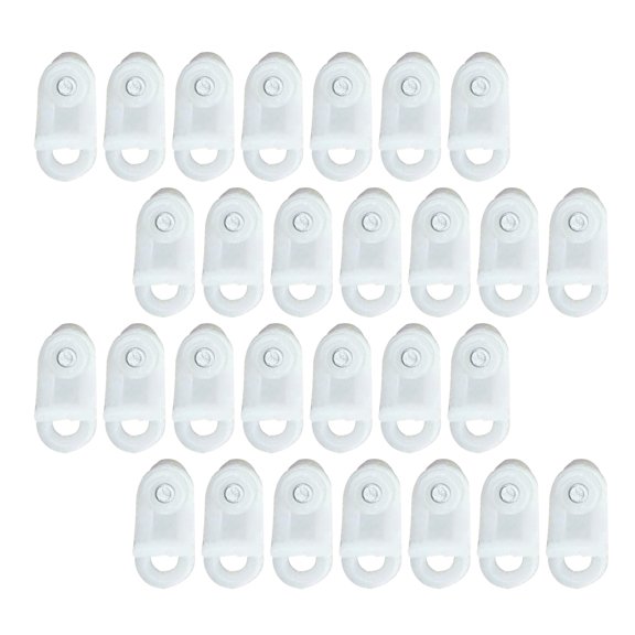 GOOHOCHY 100 PCS Smooth Sliding Curtain Track Gliders Drapery Hardware Accessories for Window Treatments