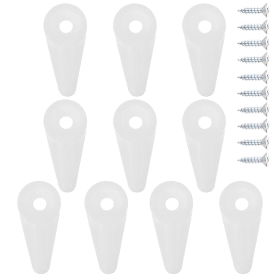 GOOHOCHY 100 Pcs Clips Mirror Mounting Hardware 2.50X1.00X0.80CM