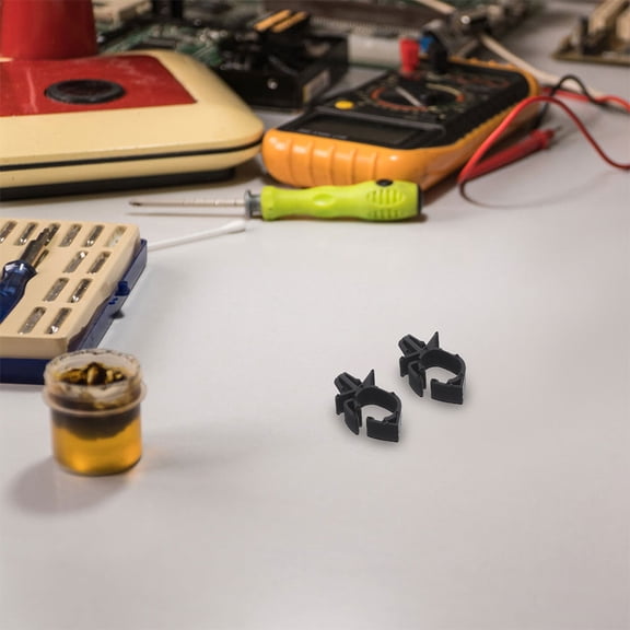 GOOHOCHY 100 Pcs Cord Clips Cars Automotive Wiring Harness Fixing Card