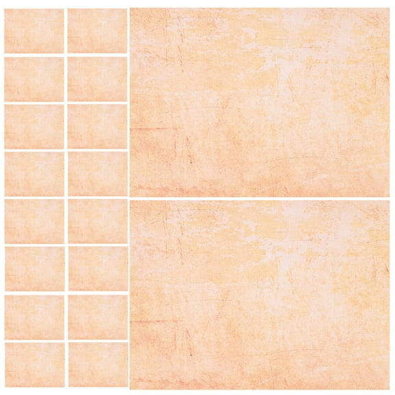 GOOHOCHY Vintage Printer Paper Letter Paper Brown 100Pcs