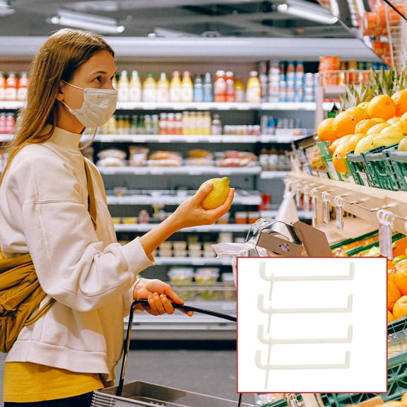 GOOHOCHY 100 Pcs Grid Wall Accessory Pegboard Accessories Hook Display Hooks