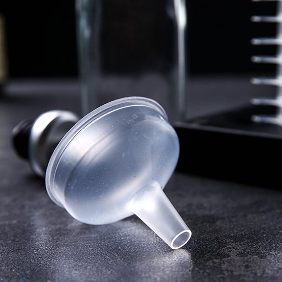 GOOHOCHY  100 Pcs Laboratory Splitter Funnel Cosmetic Transfer Small Mini Funnels White