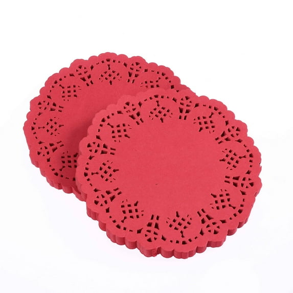 GOOHOCHY 100 Pcs Round Lace Paper Table Linens Decoupage Napkins