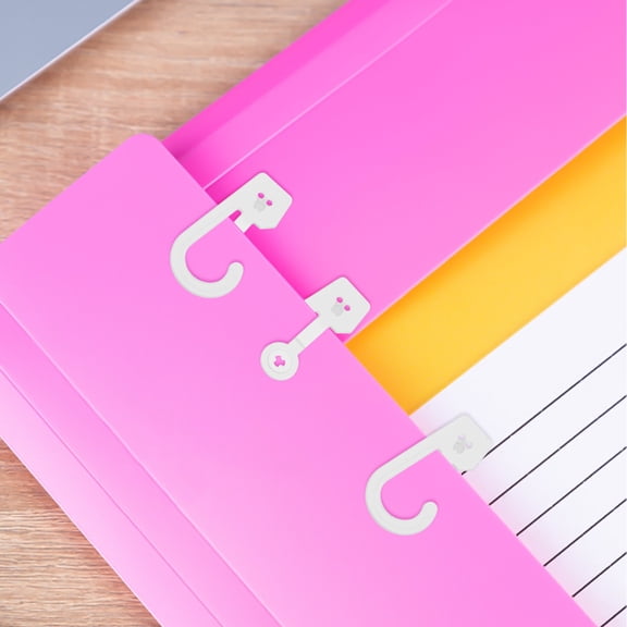 GOOHOCHY  100 Pcs Sock and Hat Display Hanger Snap Hook for Document Holders White