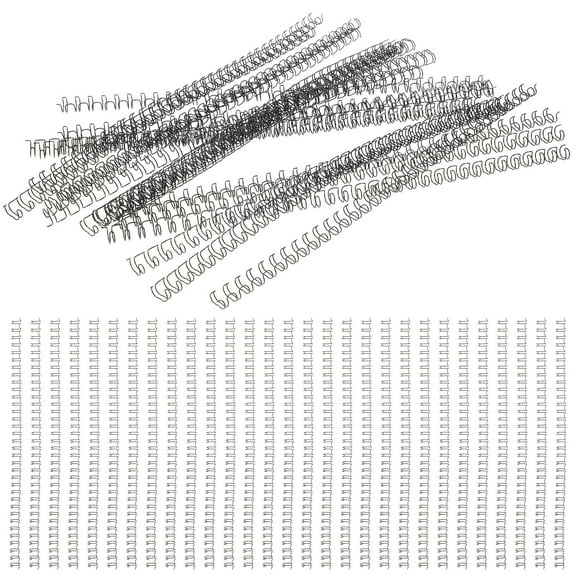 GOOHOCHY 100 Pcs Spiral Binding Loose Leaf Iron Ring Notebook Coils