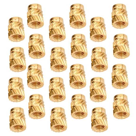 Mobutofu 100Pcs Copper Threaded Nuts with Strong Drawing Force for 3D Printing