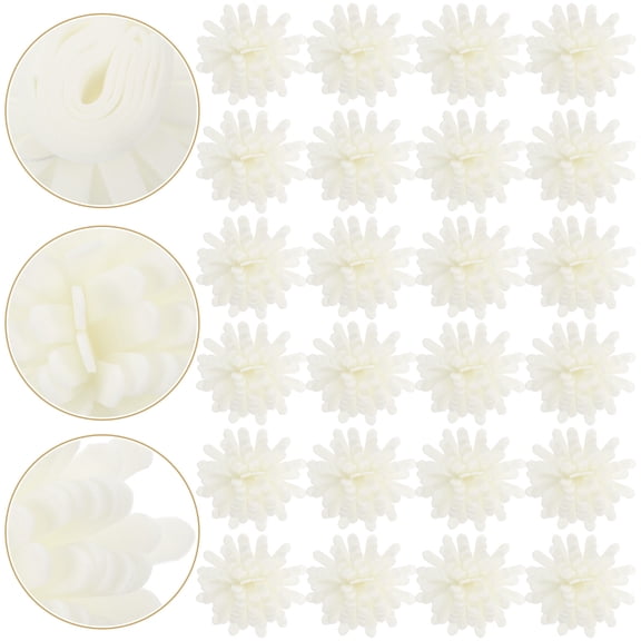 GOOHOCHY 100 Pcs White Artificial Plant Diffusers Essential Oil Office