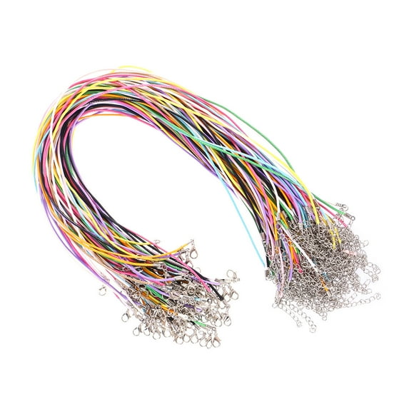 GOOHOCHY  100 Pieces Necklace Rope Lobster Claw Buckle Cord Necklaces