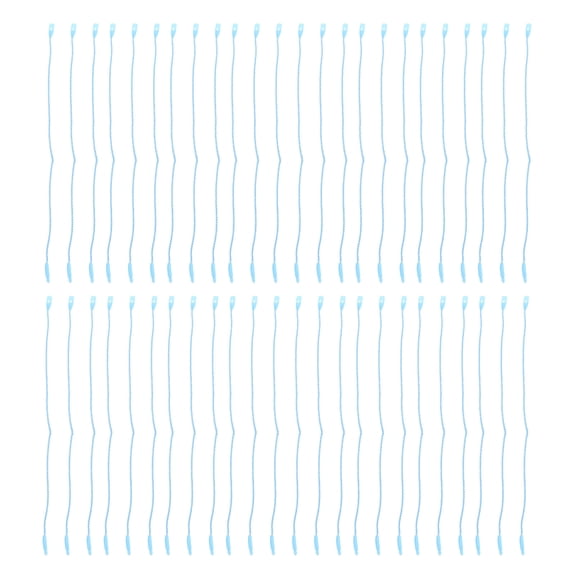 GOOHOCHY 1000 Pcs Label Cotton Cord Tag Rope Clothes Tag String 20x0.4cm Blue
